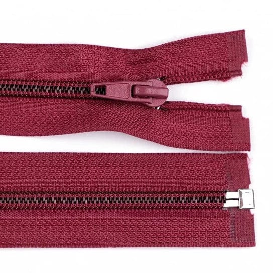 Zipper opening-burgundy