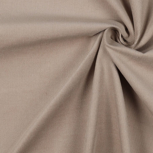 Fine cotton corduroy, sand 145 g/m²