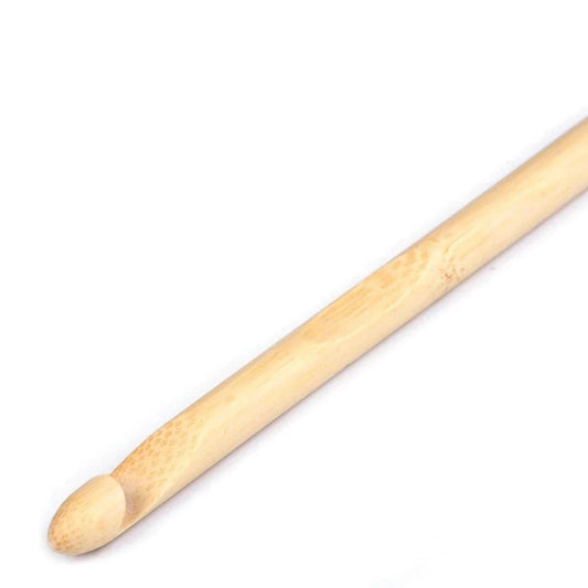Bamboo crochet hook 10 mm 15 cm