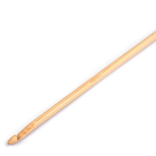 Bamboo crochet hook 6 mm 15 cm