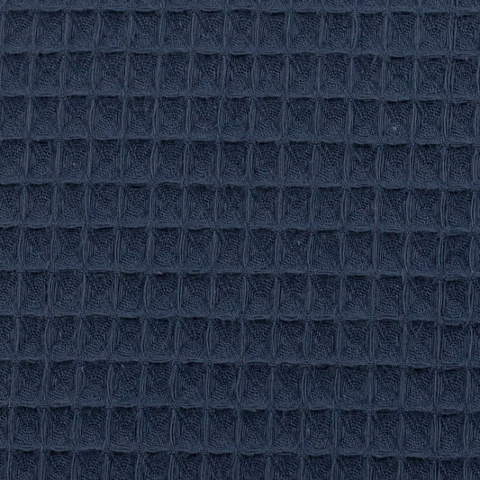 Waffle fabric denim blue 230 g/m²