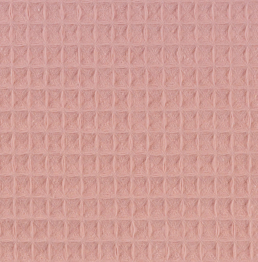 Waffle fabric, salmon pink 230 g/m²