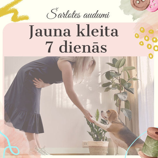 Mój przepis, jak w 7 dni uszyć sukienkę - Šarlotes audumi