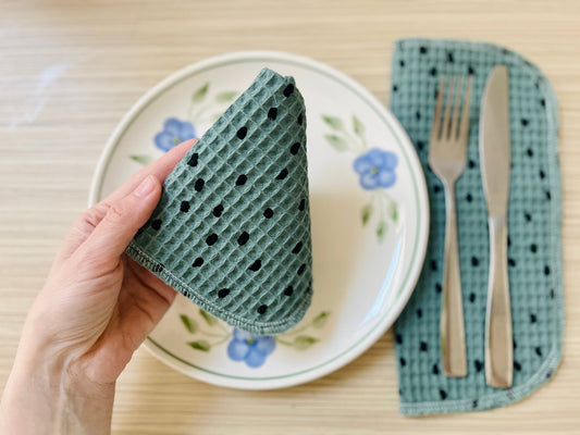 Napkins from waffle fabric? - Charlotte fabrics