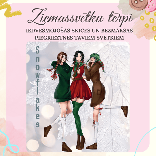 Christmas Costumes: Inspiring Sketches and Free Patterns for Your Holidays - Charlotte Fabrics