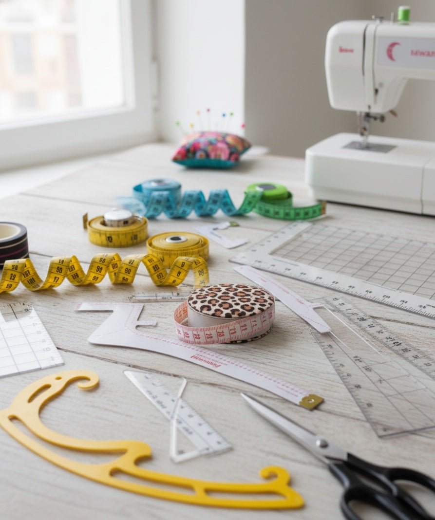 Measuring tapes, pattern curves and rulers - Charlotte's Fabrics