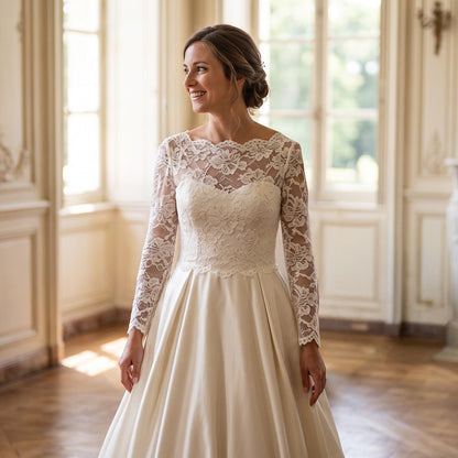 Biezs satīna audums Royal Heavy Satin – bēšs