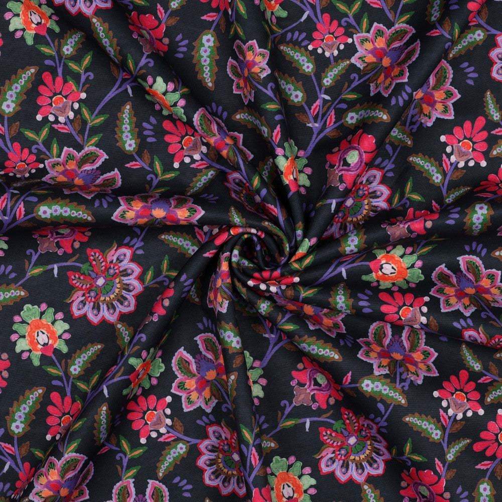 Tkanina softshell w kwiaty