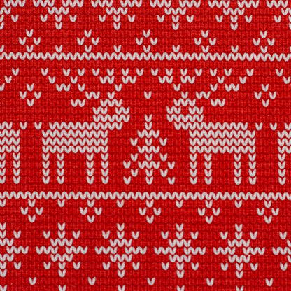 Kokvilnas cilpiņtrikotāža ar siltinājumu-Ziemassvētku raksts