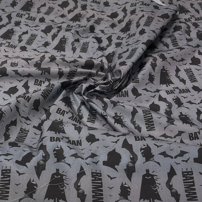 100% tkanina bawełniana – Batman na szarym tle The Batman ™© 135 g/m²