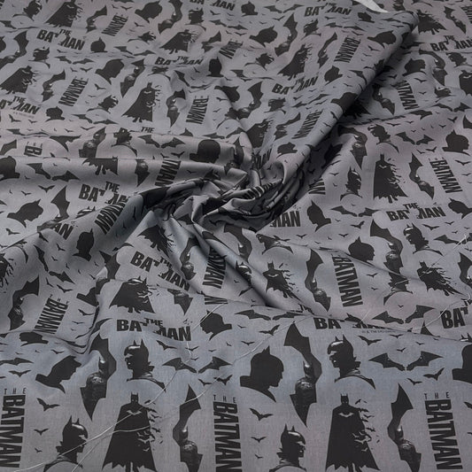 100% tkanina bawełniana – Batman na szarym tle The Batman ™© 135 g/m²