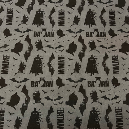 Tkanina 100% bawełniana - Batman na szarym tle The Batman ™© 135 g/m²