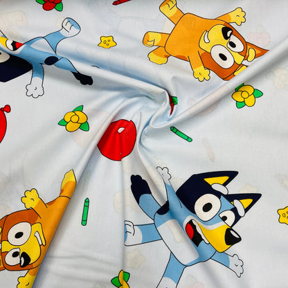 100% Cotton fabric - Bluey 220cm 146 g/m²