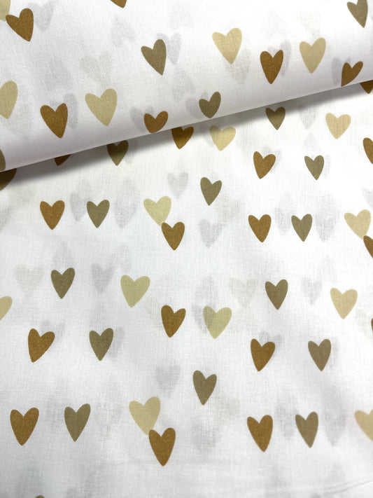 alt
Image with 100% cotton fabric - brown hearts 125 g/m² – available at Šarlotes Audumi