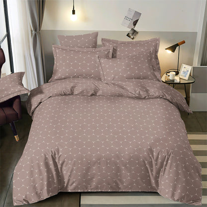 100% Cotton fabric - brown abstract pattern 220cm 146 g/m²