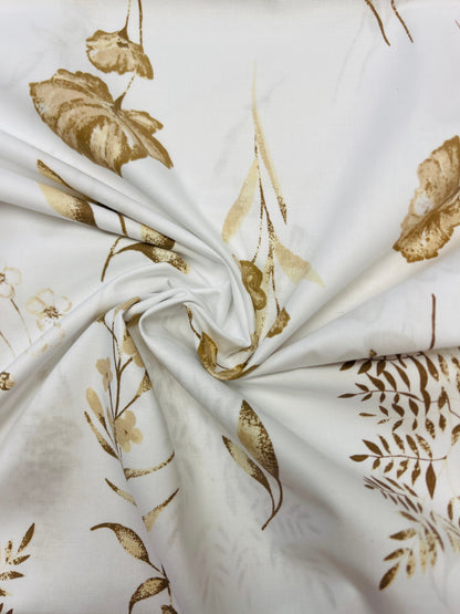 Zdjęcie z tkaniny 100% bawełnianej - brązowy herbarium 125 g/m² – dostępne w Šarlotes audumi
