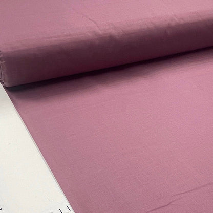 Tkanina z 100% bawełny – przydymiony odcień śliwkowy 125 g/m²