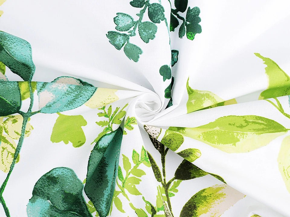 Image of 100% cotton fabric - eucalyptus, available online at Charlotte's Fabrics