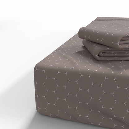 Image of 100% cotton fabric - geometric check 220cm 146 g/m² – available at Šarlotes audumi