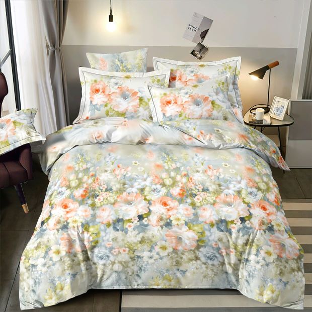 100% Cotton fabric - painted meadow 220cm 146 g/m²