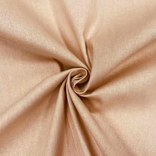 100% Cotton fabric-coffee with milk (Latte) 220cm 146 g/m²