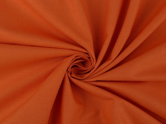 100% Cotton fabric - brick red (Brick) 125 g/m²