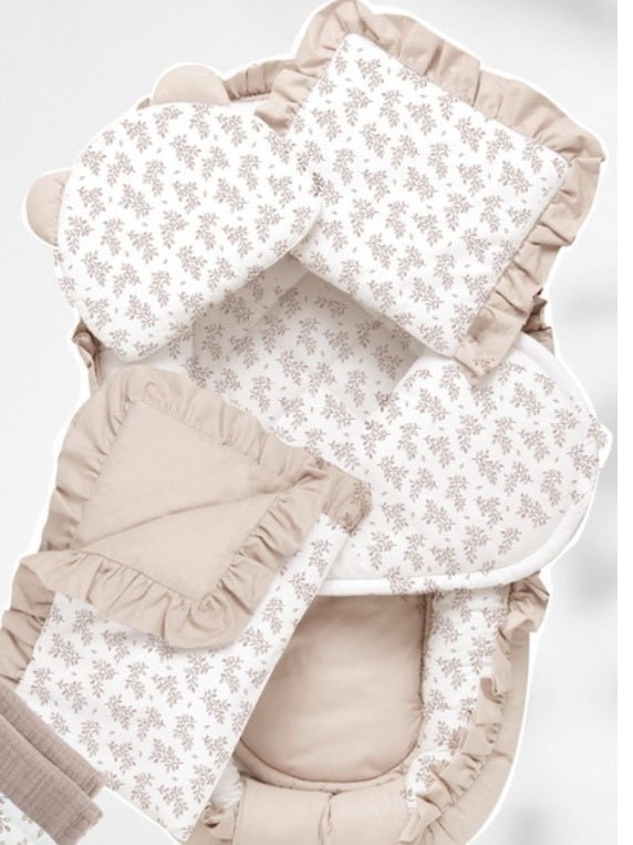 100% Cotton fabric - wooden twigs 125 g/m²