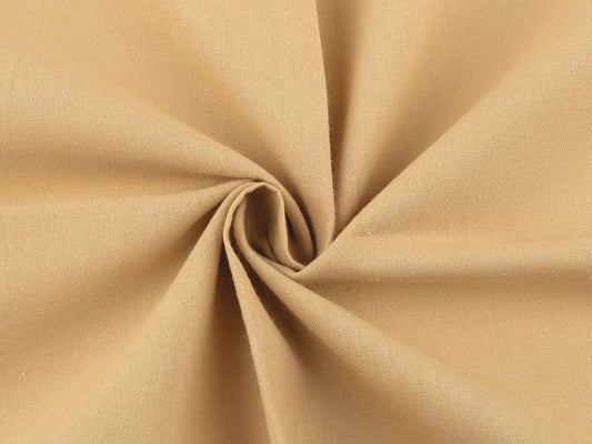 Image of 100% cotton fabric - crème brûlée shade 125 g/m² – available at Šarlotes audumi