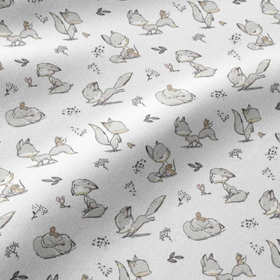 Image with 100% cotton fabric - fox cub 125 g/m² – available at Charlotte's Fabrics