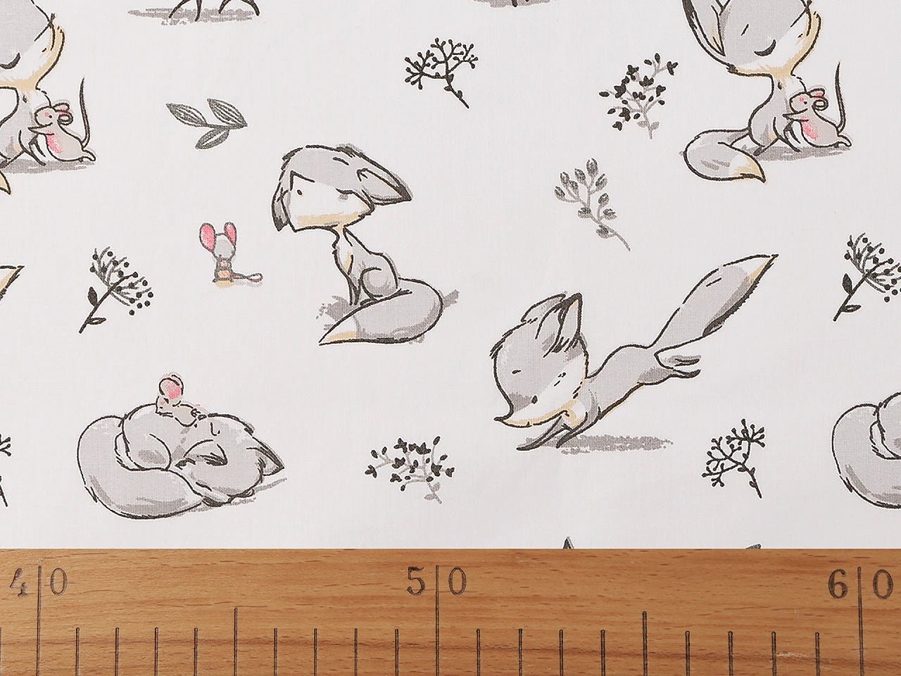 Image with 100% cotton fabric - fox 125 g/m² – available at Šarlotes audumi