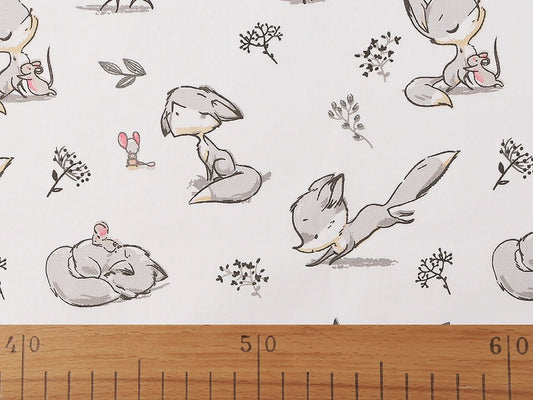 Image with 100% cotton fabric - fox 125 g/m² – available at Šarlotes audumi