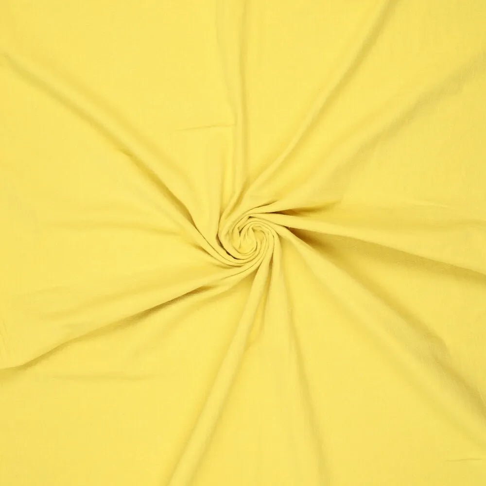 Image of 100% cotton washed fabric | Washed - yellow 85 g/m² – available at Šarlotes audumi