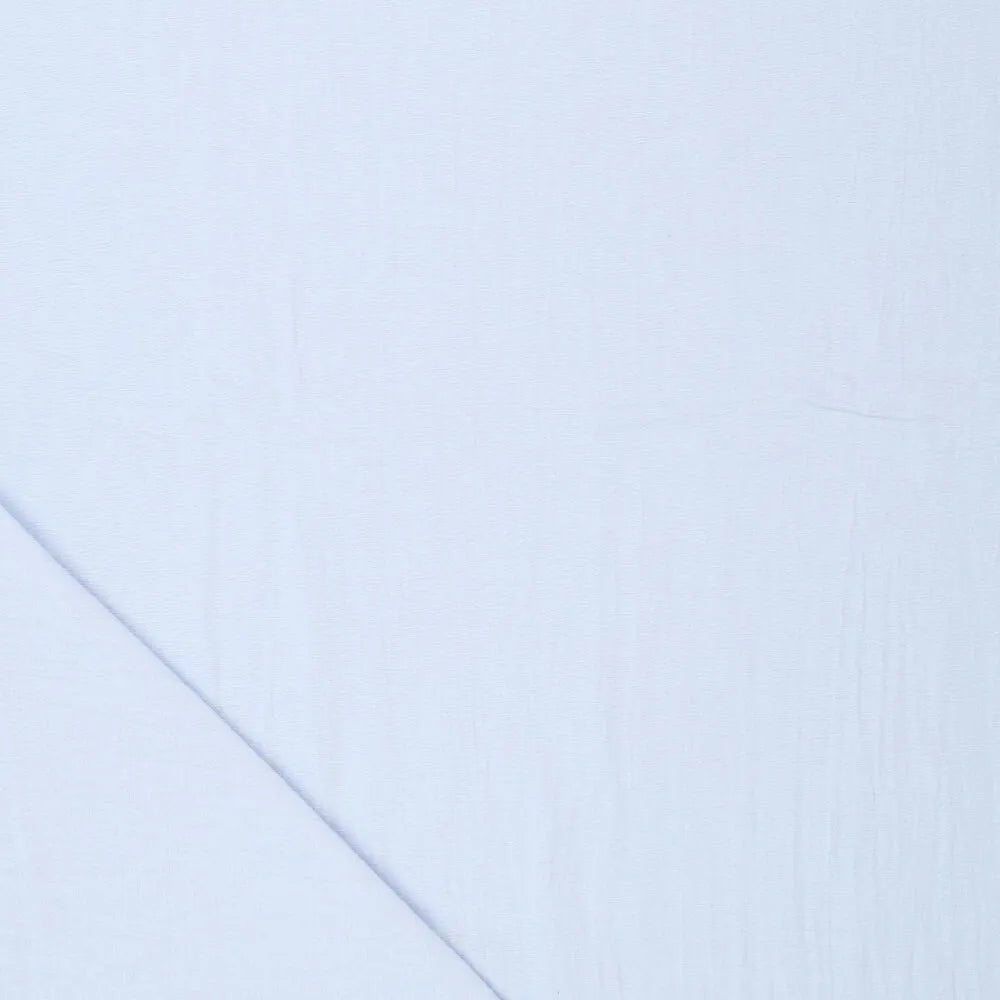 Image of 100% cotton fabric washed| Washed - light blue 85 g/m² – available at Šarlotes audumi