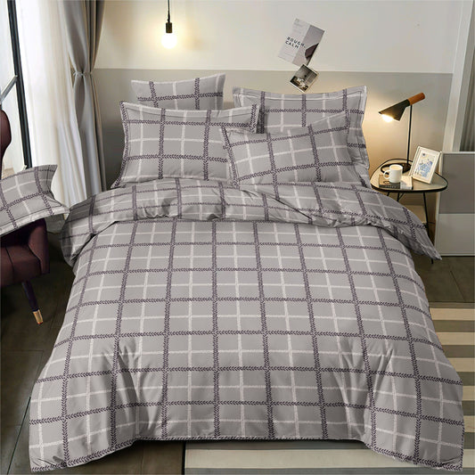 Image of 100% cotton fabric - modern check pattern 220cm 146 g/m² – available at Šarlotes audumi