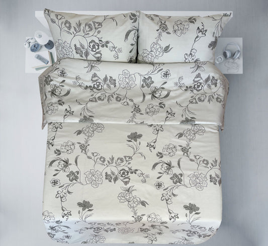 alt
Image with 100% cotton fabric - grey flowers on a greyish background 220cm 146 g/m² – available at Šarlotes audumi