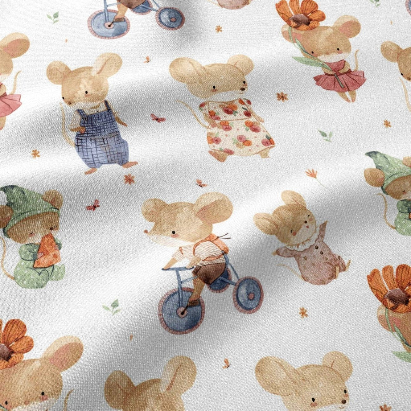 100% tkanina bawełniana - mysi 125 g/m²