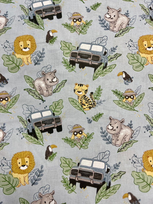 100% Cotton fabric - Safari expedition 125 g/m²
