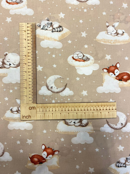 alt
Image with 100% cotton fabric - sweet little dreams for teddy bears on beige 125 g/m² – available at Šarlotes audumi
