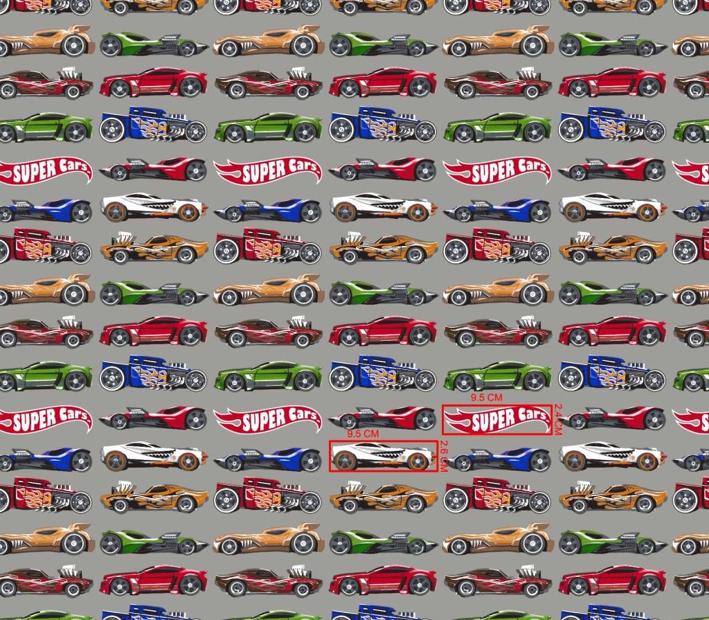 Image of 100% cotton fabric - Super Auto 125 g/m² – available at Šarlotes audumi