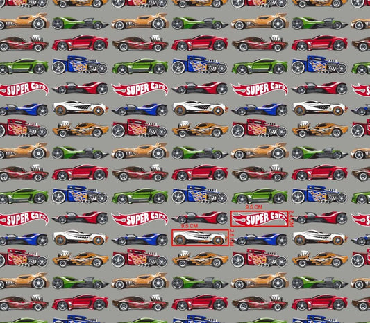 Image of 100% cotton fabric - Super Auto 125 g/m² – available at Šarlotes audumi