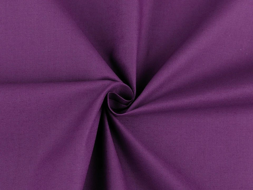 100% tkanina bawełniana - ciemnofioletowa 125 g/m²