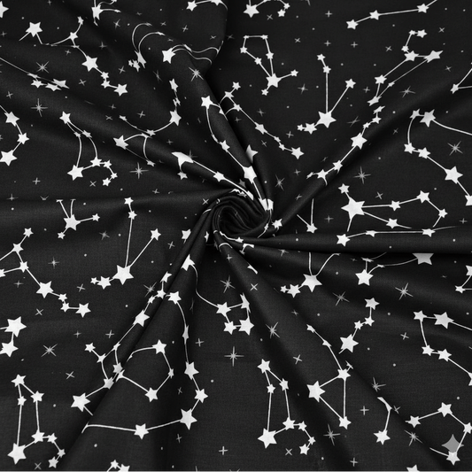 Image with 100% cotton fabric - constellation 125 g/m² – available at Charlotte's Fabrics
