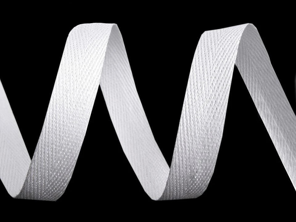 100% Cotton ribbon 10 mm-white