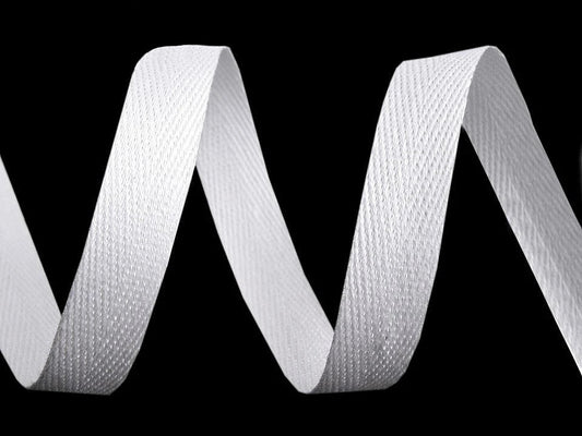 100% Cotton ribbon 10 mm-white