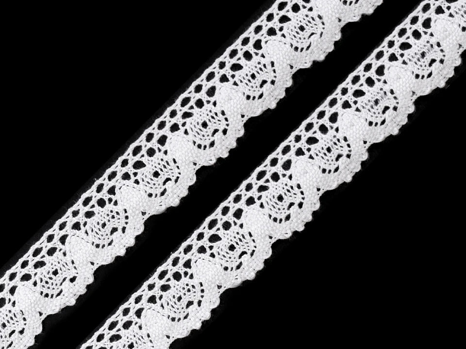 Zdjęcie: koronka bawełniana 100% 2,5 cm – biała, dostępna w Šarlotes audumi