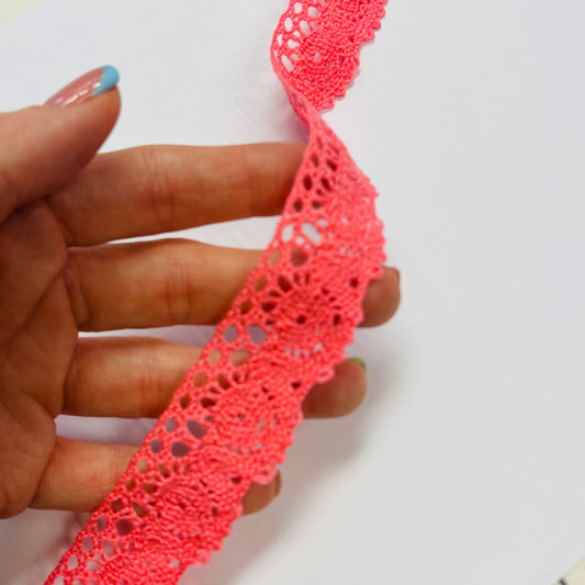 alt
Image with 100% cotton lace 2.5 cm - coral – available at Šarlotes audumi