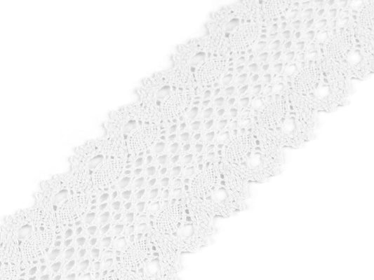 Koronka bawełniana 100% - 6 cm biała