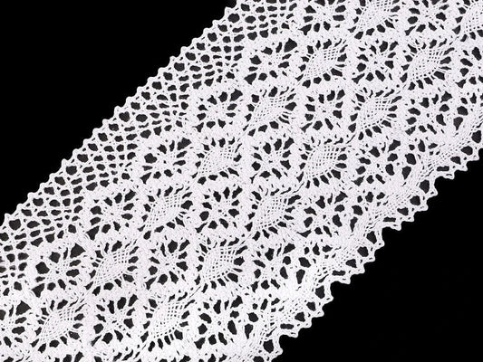 100% Cotton lace|14 cm| white
