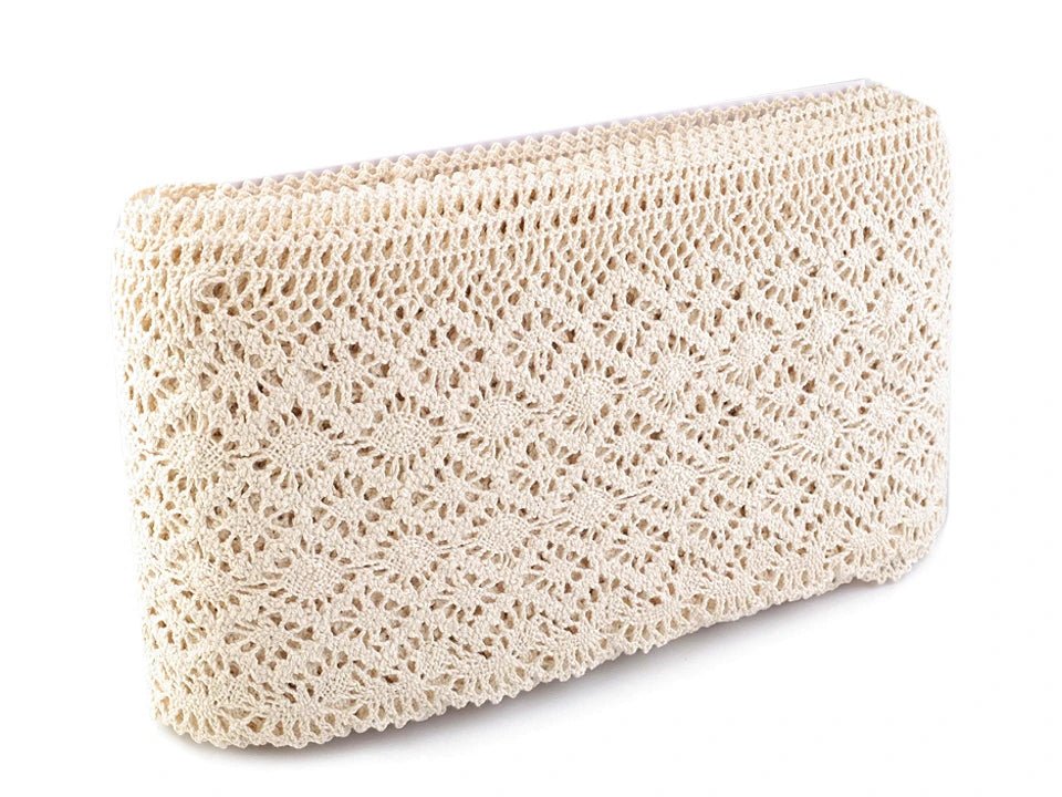 100% bawełniana koronka|14 cm| naturalna