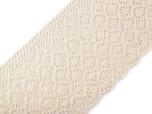 100% Cotton lace|14 cm| natural